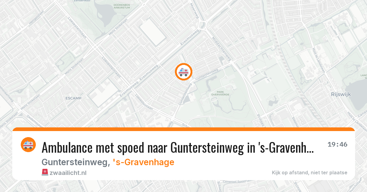 Ambulance met spoed naar Guntersteinweg in 's-Gravenhage — 28 feb 2026