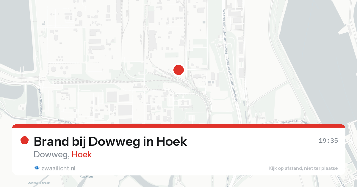 Brand bij Dowweg in Hoek — 25 aug 2026