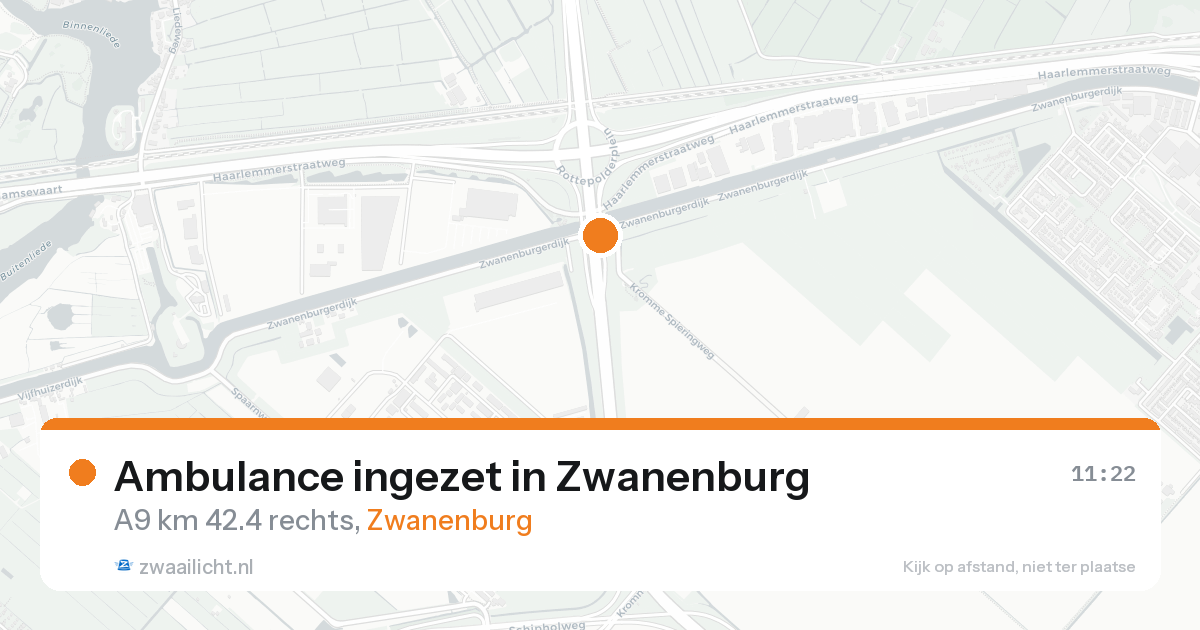 Ambulance ingezet in Zwanenburg — 21 aug 2026