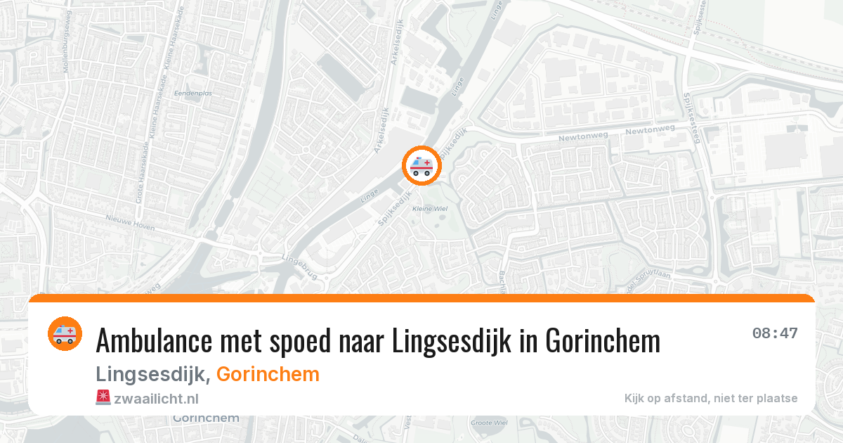 Ambulance met spoed naar Lingsesdijk in Gorinchem — 6 jun 2026