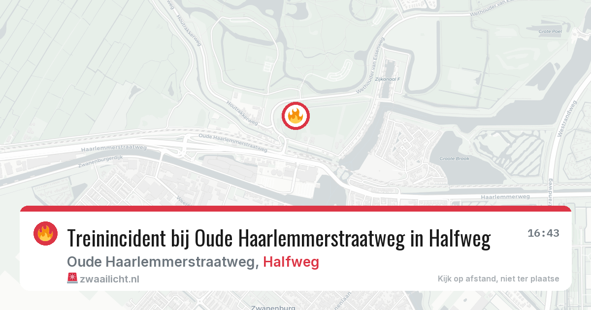Treinincident bij Oude Haarlemmerstraatweg in Halfweg — 26 mei 2026