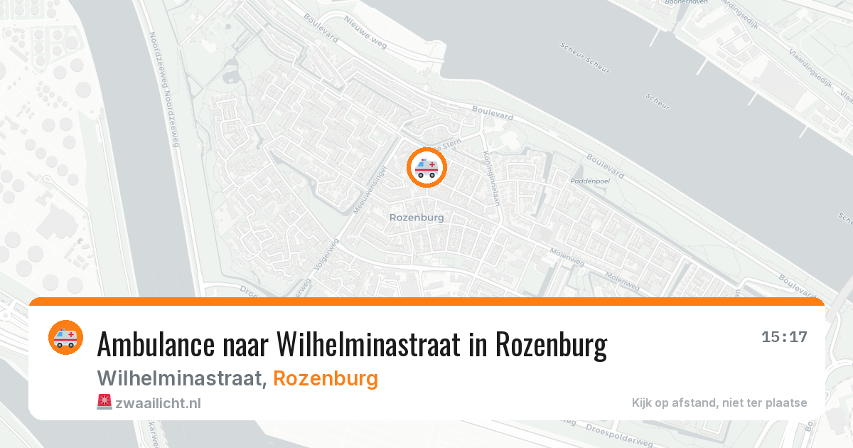Ambulance naar Wilhelminastraat in Rozenburg — 5 aug 2026