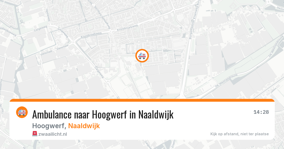 Ambulance naar Hoogwerf in Naaldwijk — 22 mei 2026