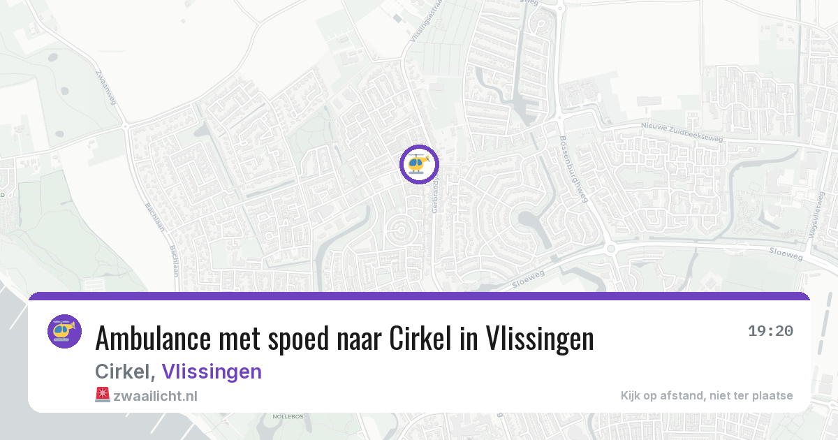 Ambulance met spoed naar Cirkel in Vlissingen — 25 jul 2026