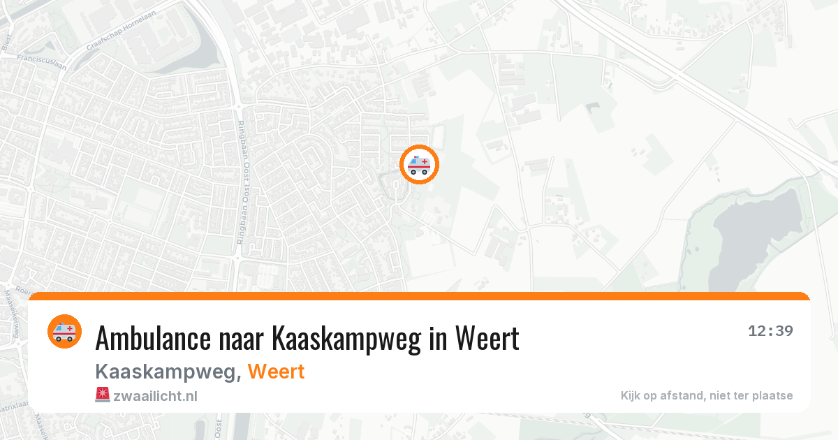 Ambulance naar Kaaskampweg in Weert — 13 jun 2026