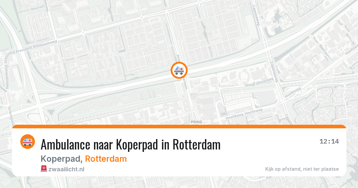 Ambulance naar Koperpad in Rotterdam — 18 mrt 2026