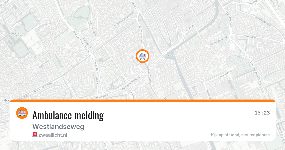 Ambulance melding — 17 jan 2026
