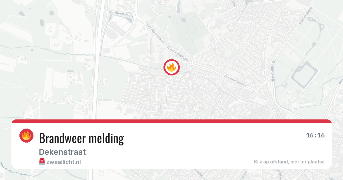 Brandweer melding — 11 apr 2026