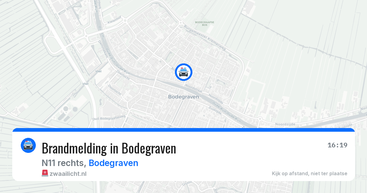 Brandmelding in Bodegraven — 31 mrt 2026