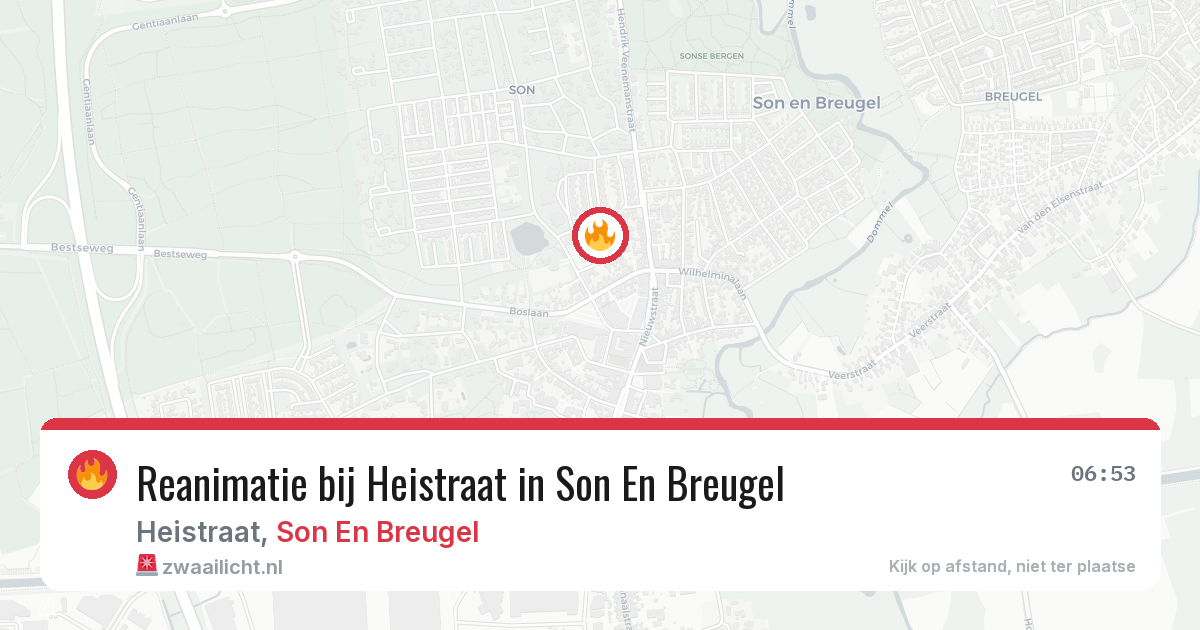 Reanimatie bij Heistraat in Son En Breugel — 19 mei 2026