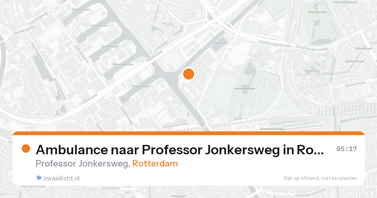Ambulance naar Professor Jonkersweg in Rotterdam — 19 aug 2026
