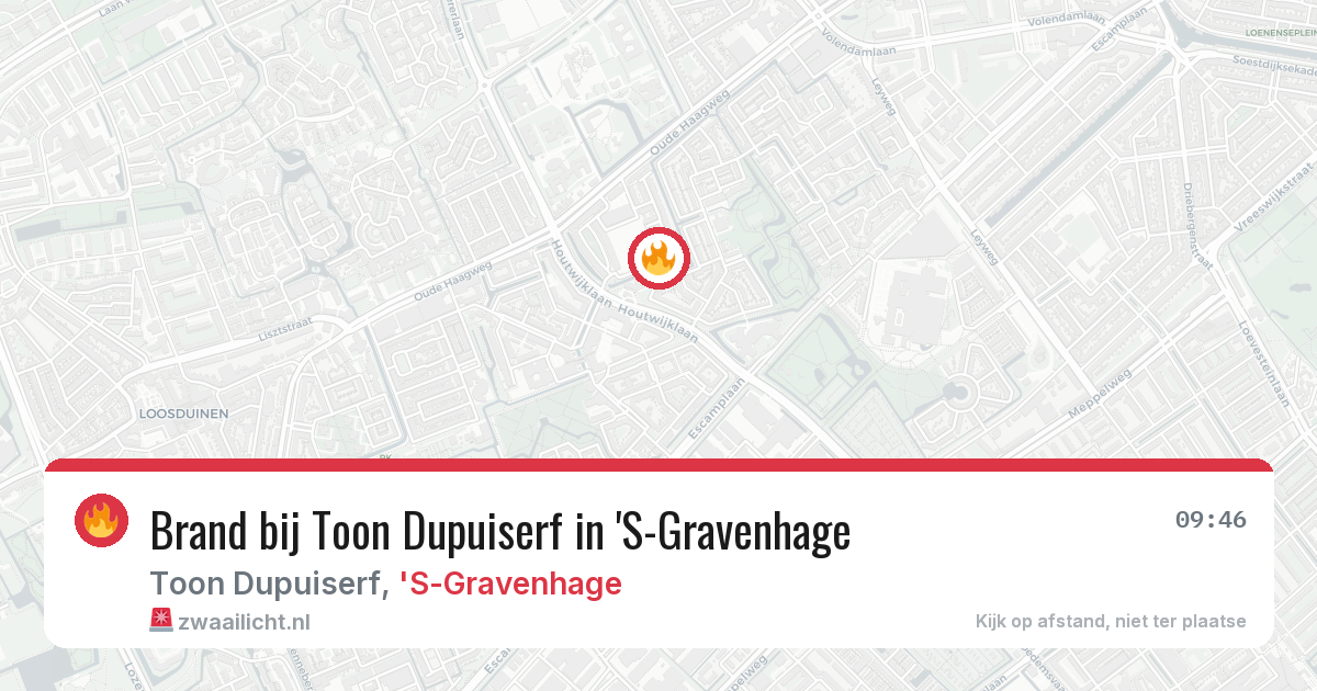 Brand bij Toon Dupuiserf in 'S-Gravenhage — 21 mrt 2026