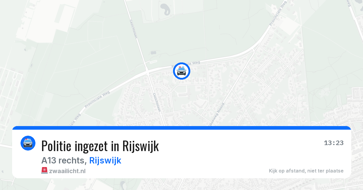 Politie ingezet in Rijswijk — 25 jan 2026 | 🚨 Zwaailicht.nl