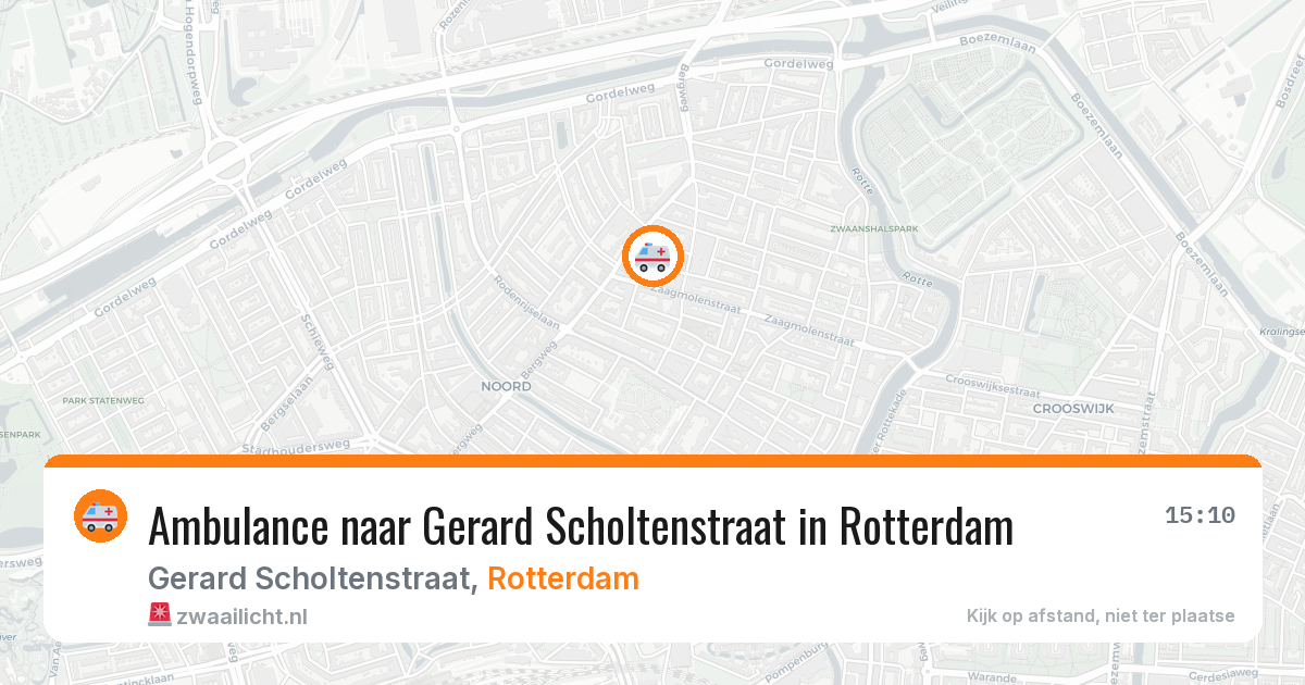 Ambulance naar Gerard Scholtenstraat in Rotterdam — 24 feb 2026