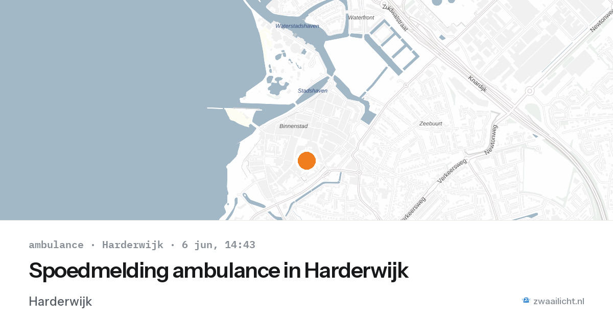 Spoedmelding ambulance in Harderwijk — 5 feb 2026
