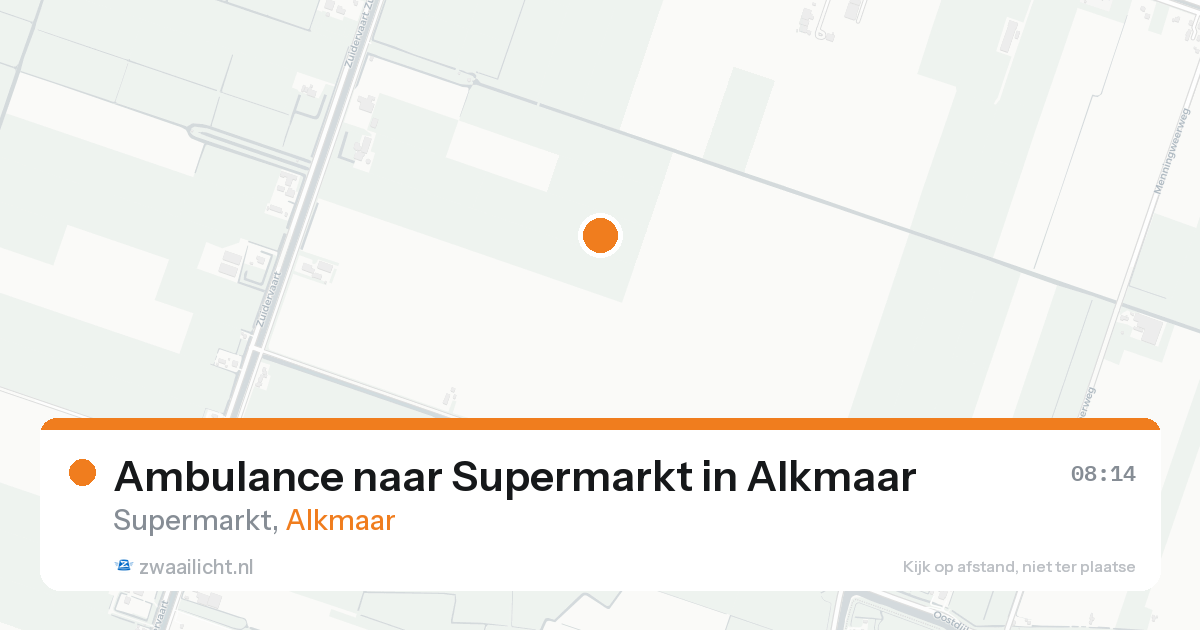 Ambulance naar Supermarkt in Alkmaar — 23 aug 2026