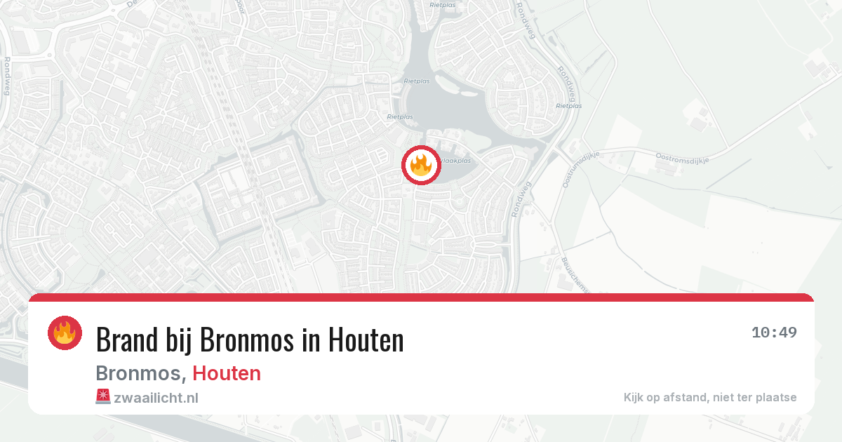 Brand bij Bronmos in Houten — 25 jun 2026