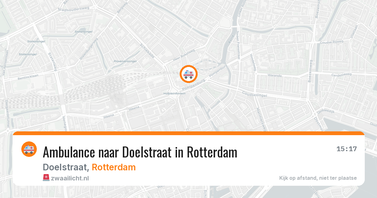 Ambulance naar Doelstraat in Rotterdam — 27 jun 2026