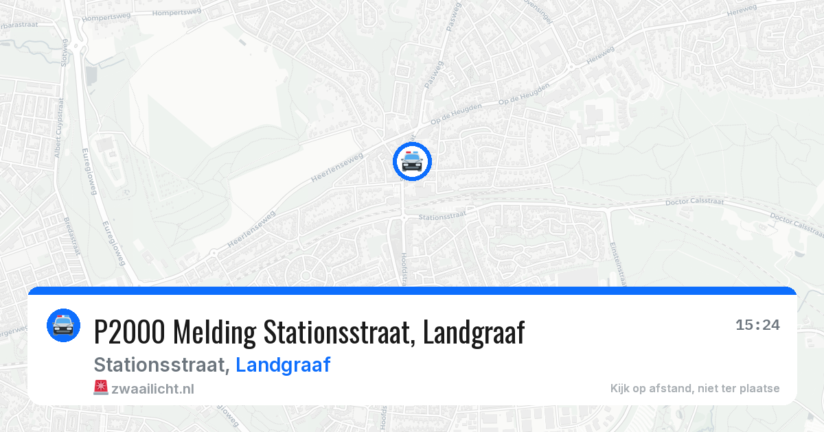 P2000 Melding Stationsstraat, Landgraaf — 21 jun 2026