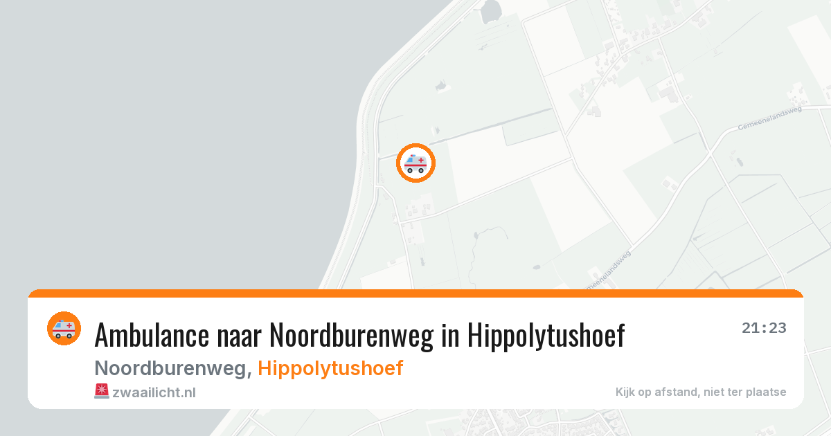 Ambulance naar Noordburenweg in Hippolytushoef — 4 apr 2026