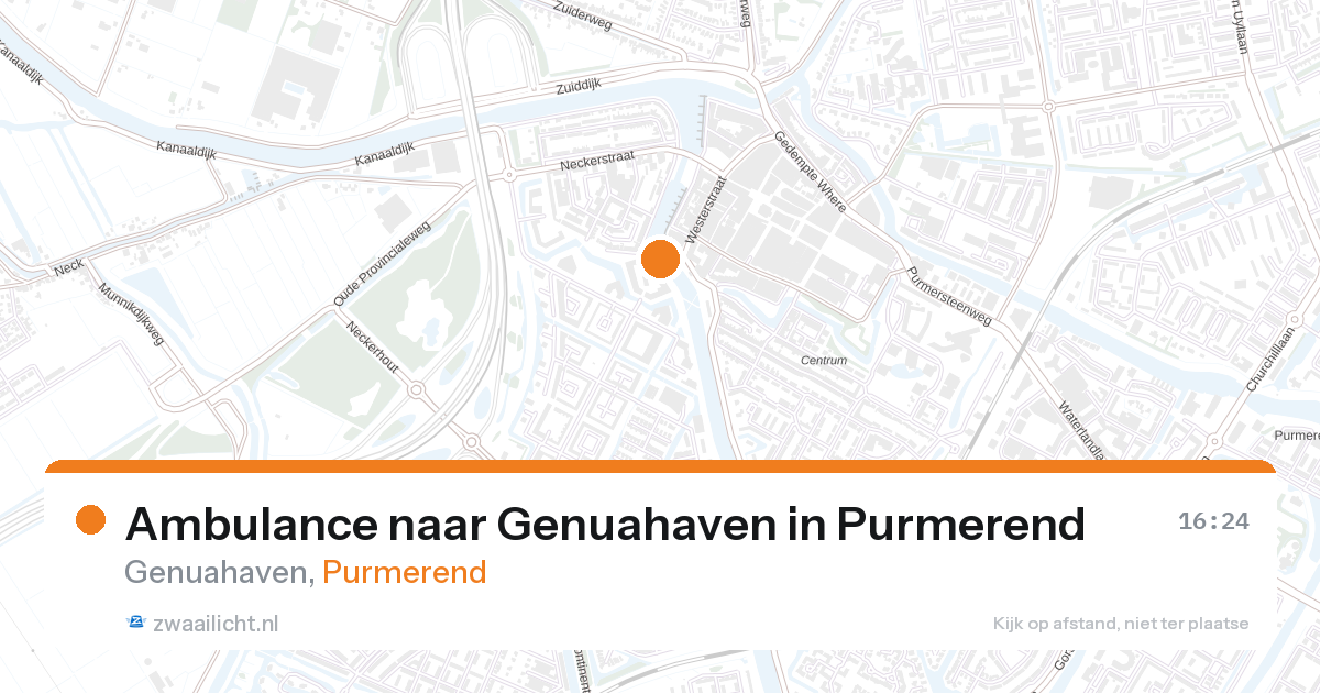 Ambulance naar Genuahaven in Purmerend — 26 jul 2026