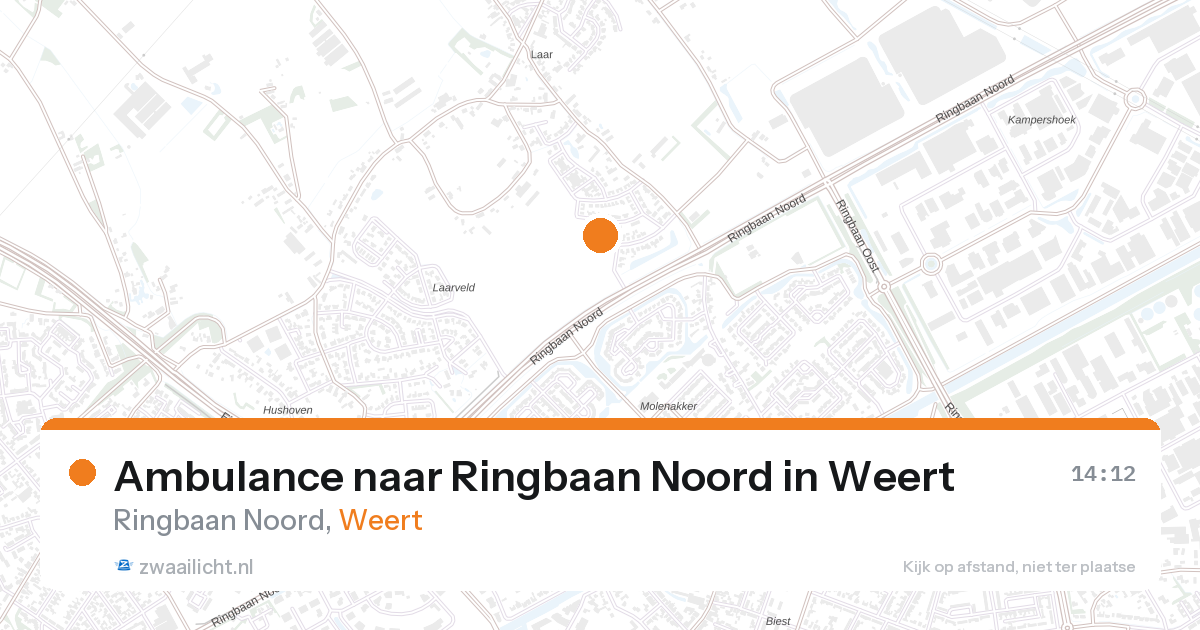 Ambulance naar Ringbaan Noord in Weert — 27 aug 2026