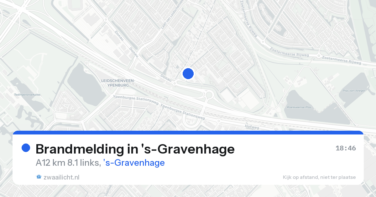 Brandmelding in 's-Gravenhage — 24 aug 2026