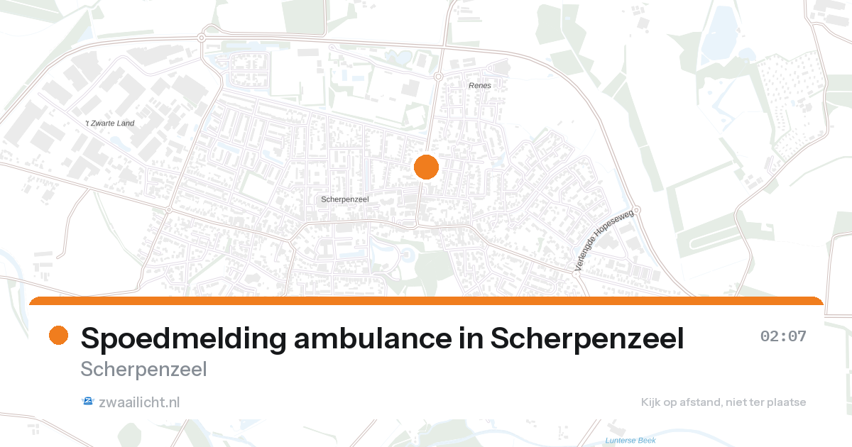Spoedmelding ambulance in Scherpenzeel — 1 feb 2026