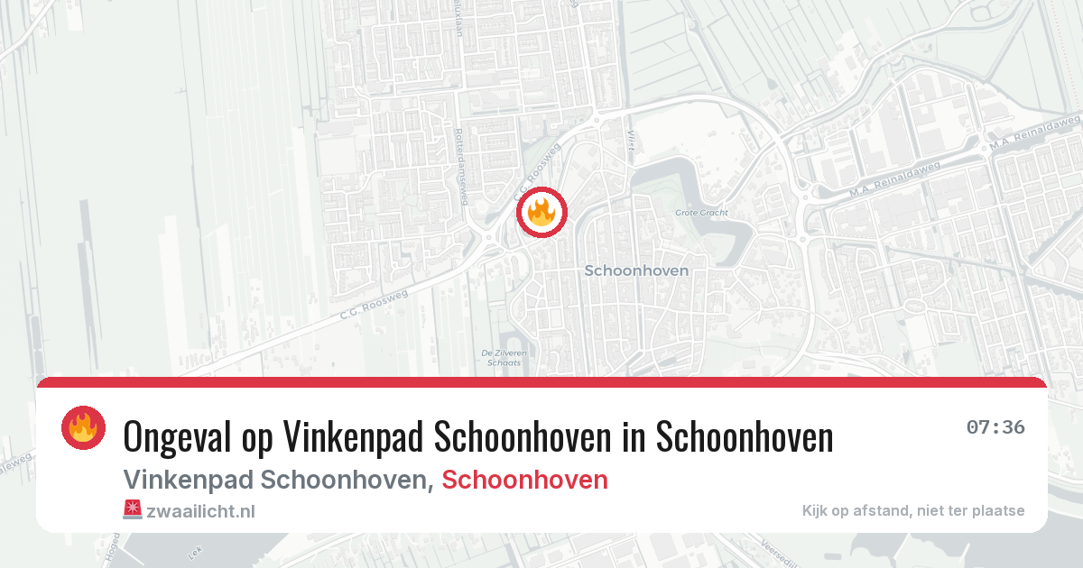 Ongeval op Vinkenpad Schoonhoven in Schoonhoven — 20 jun 2026