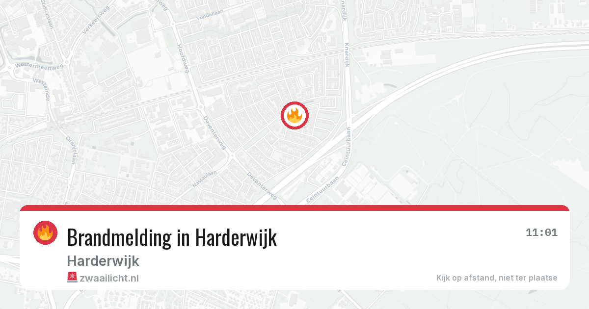 Brandmelding in Harderwijk — 6 aug 2026
