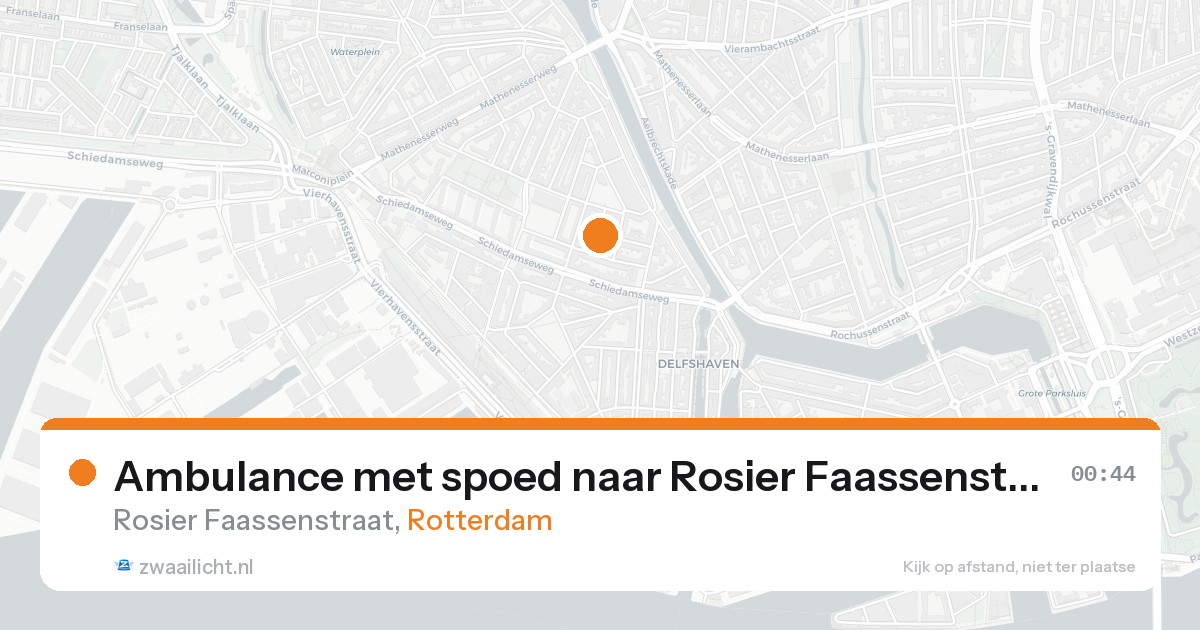 Ambulance met spoed naar Rosier Faassenstraat in Rotterdam — 7 feb 2026