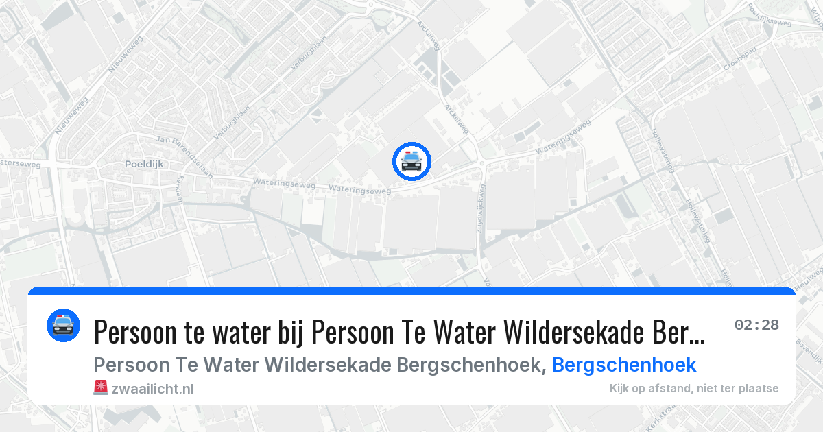 Persoon te water bij Persoon Te Water Wildersekade Bergschenhoek in Bergschenhoek — 14 jun 2026