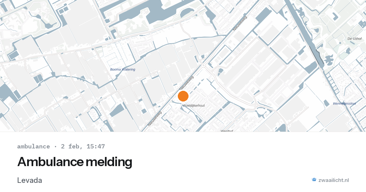 Ambulance melding — 2 feb 2026
