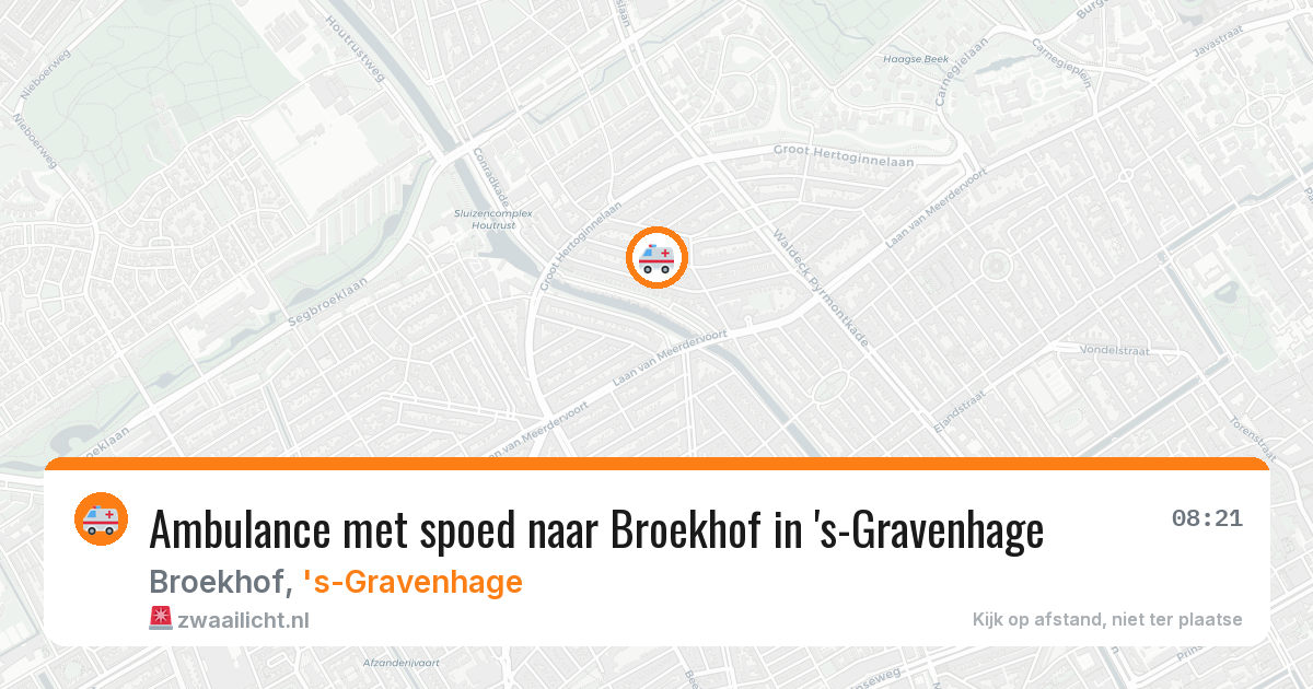 Ambulance met spoed naar Broekhof in 's-Gravenhage — 3 apr 2026