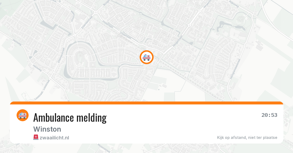Ambulance melding — 20 jun 2026