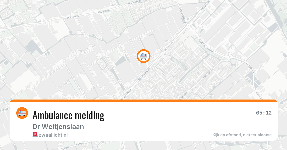 Ambulance melding — 6 apr 2026
