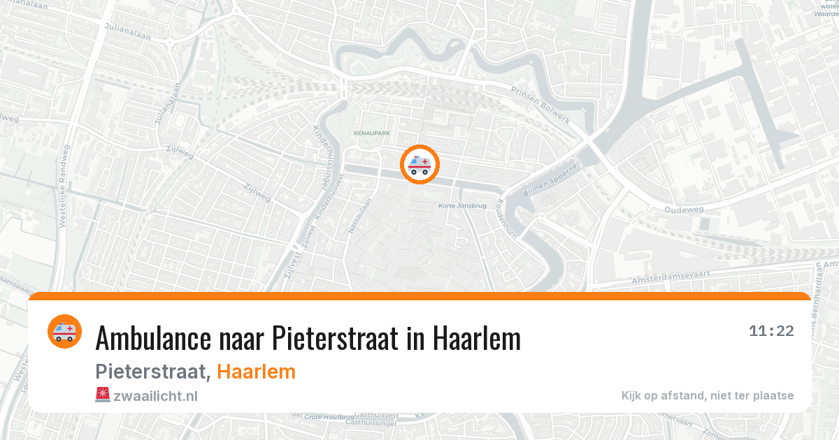 Ambulance naar Pieterstraat in Haarlem — 8 feb 2026