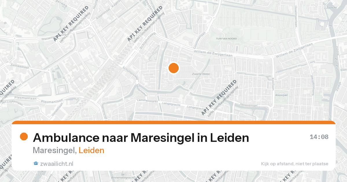 Ambulance naar Maresingel in Leiden — 26 feb 2026