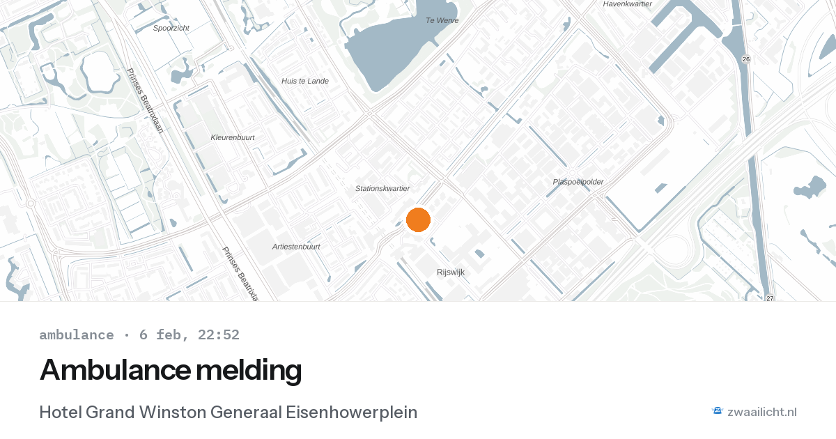 Ambulance melding — 6 feb 2026