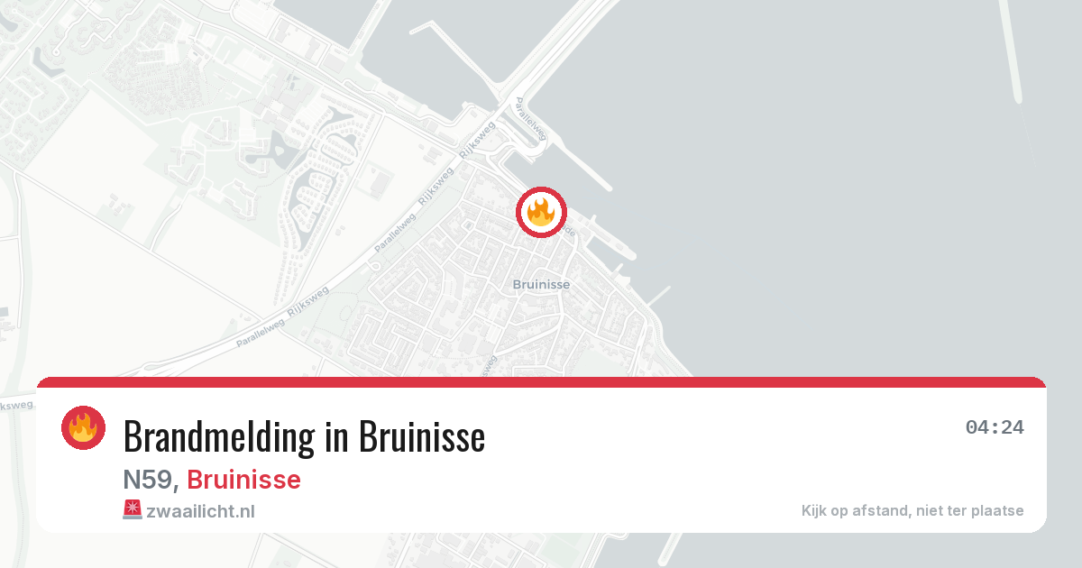 Brandmelding in Bruinisse — 18 mei 2026