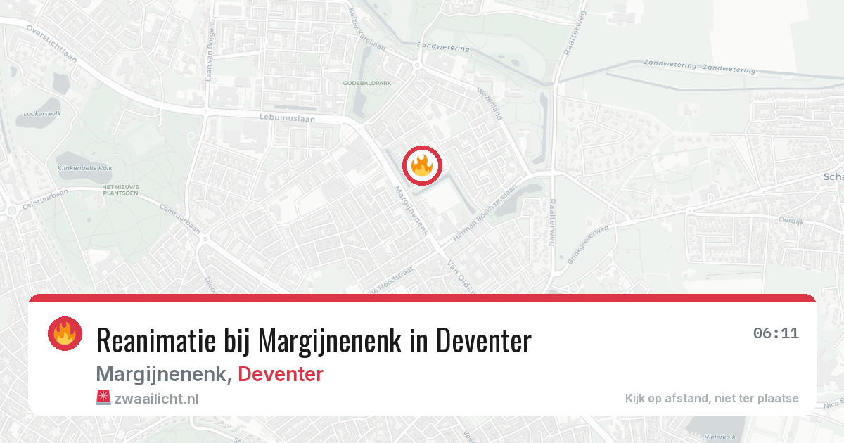 Reanimatie bij Margijnenenk in Deventer — 2 mei 2026