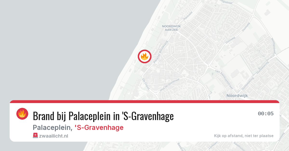 Brand bij Palaceplein in 'S-Gravenhage — 15 mrt 2026