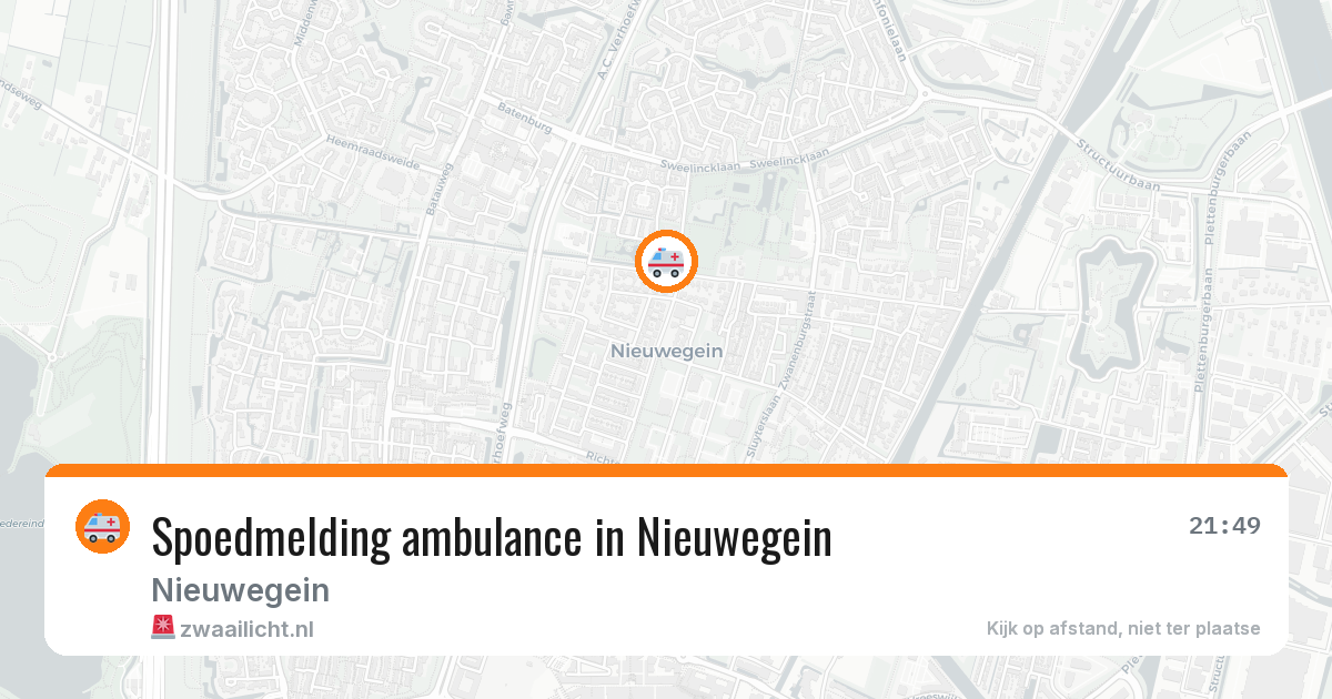 Spoedmelding ambulance in Nieuwegein — 24 mei 2026