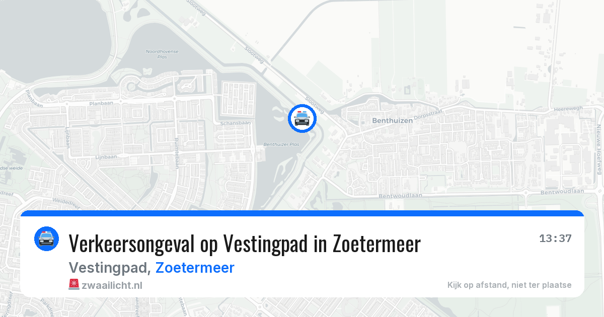 Verkeersongeval op Vestingpad in Zoetermeer — 20 mrt 2026