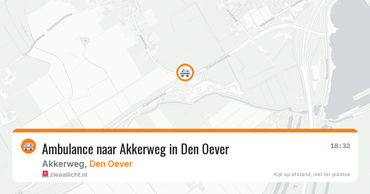 Ambulance naar Akkerweg in Den Oever — 21 jul 2026