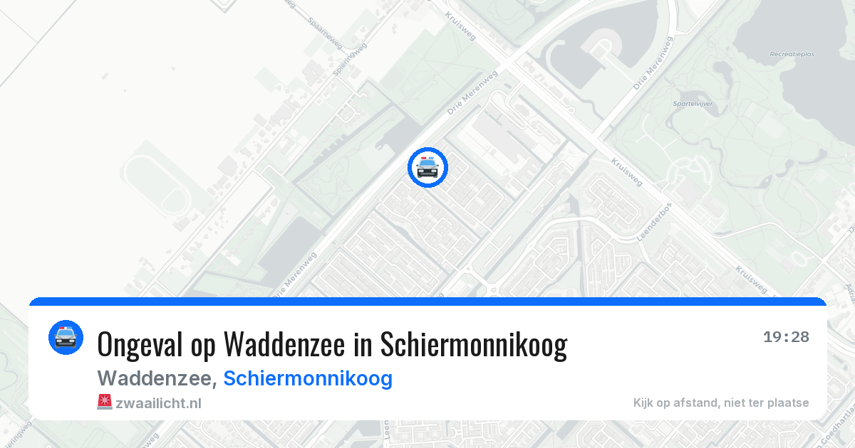 Ongeval op Waddenzee in Schiermonnikoog — 25 jul 2026