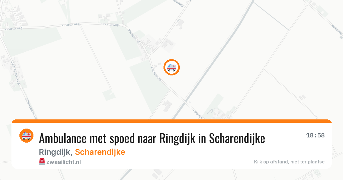 Ambulance met spoed naar Ringdijk in Scharendijke — 9 jun 2026