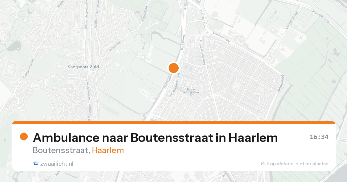 Ambulance naar Boutensstraat in Haarlem — 6 jun 2026