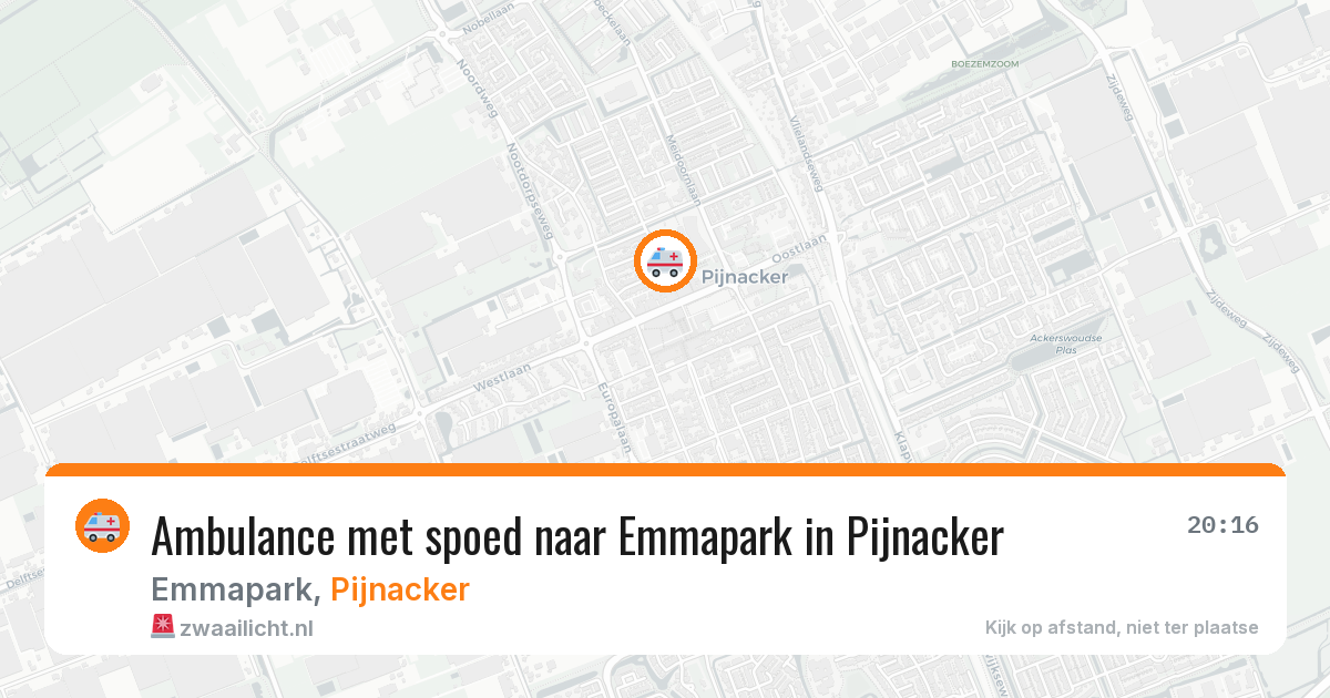Ambulance met spoed naar Emmapark in Pijnacker — 30 apr 2026