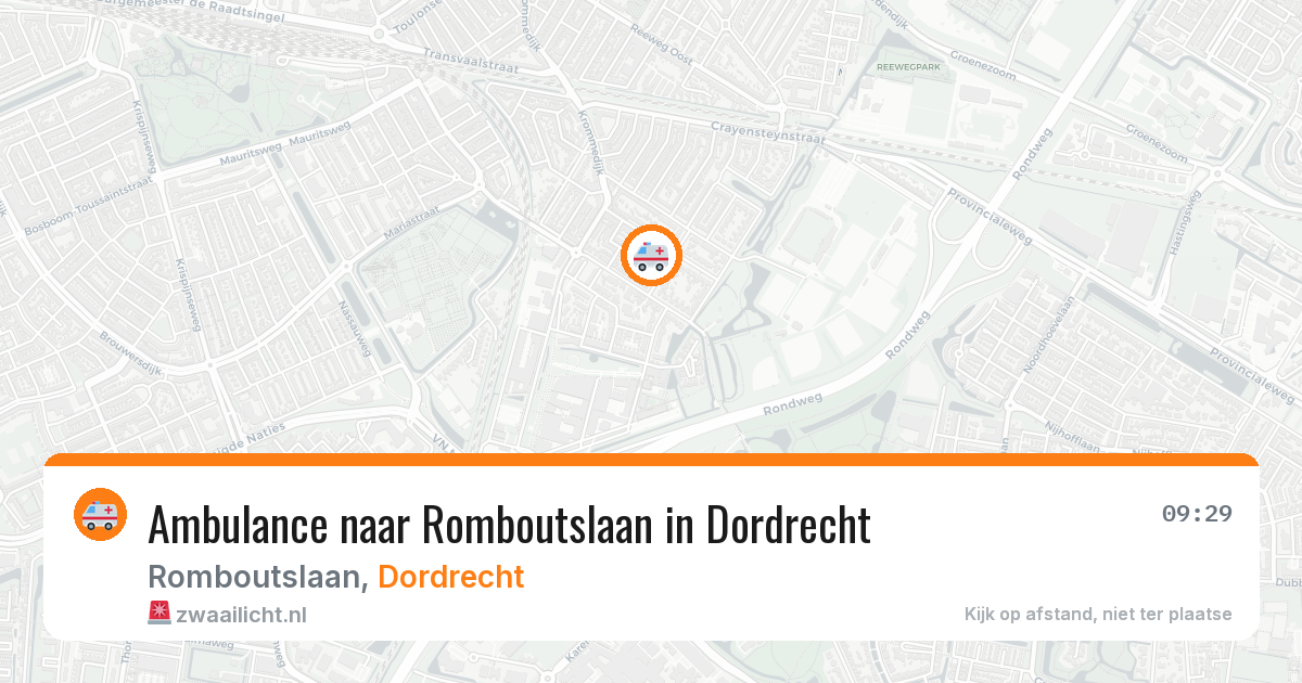 Ambulance naar Romboutslaan in Dordrecht — 18 mrt 2026